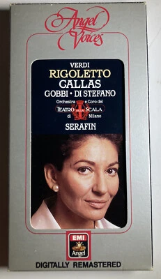 Verdi Rigoletto Callas Gobbi Serafin Cassette Box Set Angel Voices Excellent  - Image 1 of 4