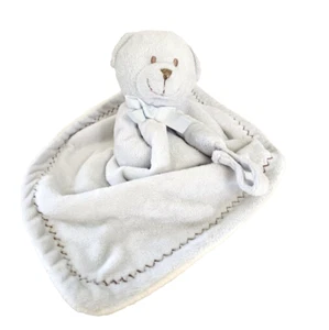 Lovey Bear By Blanket And Beyond Light Blue with Pacifier Holder. - Picture 1 of 9