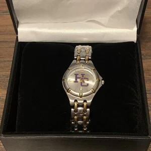 Holy Cross Crusaders Worcester, MA NCAA Women's Gold & Silver Team Logo Watch - Picture 1 of 12