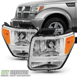 2007 2008 2009 2010 2011 Dodge Nitro Headlights Headlamps Replacement Left+Right - Picture 1 of 7