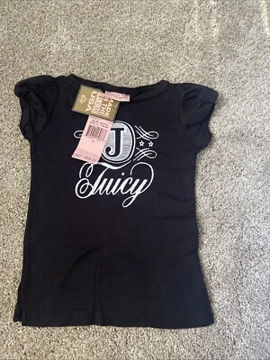 Camiseta Juicy Couture Juicy para bebé/niño pequeño 4 camiseta pequeña negra Foto 1 de 4