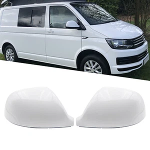 1 paio coprispecchietti retrovisori esterni bianchi per set VW Transporter T5 T5.1 T6 Amarok - Foto 1 di 11
