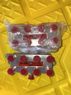 2 New Svi SV8G 8 Way Splitter Coaxial Cable Antenna CATV HDTV - Image 1 of 2