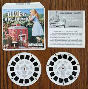 View-Master "Alice in Wonderland" TWO Stereoscopes 3D w Booklet - Vintage 1952 - Picture 1 of 2