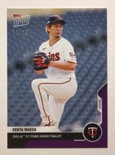 2020 TOPPS NOW KENTA MAEDA #OS-07 PURPLE 11/25 CY YOUNG AWARD FINALIST TWINS