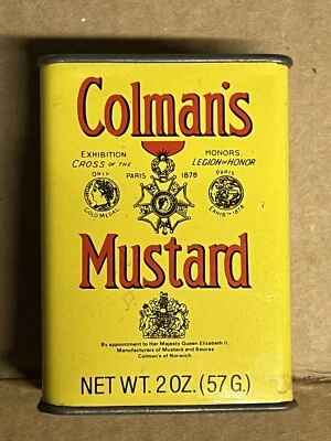 VINTAGE COLMAN'S MUSTARD TIN Yellow And Red Marked K3 - Image 1 of 4
