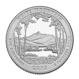 2013-S White Mountain National Park Quarter - Deep Cameo Clad Proof - Picture 1 of 1