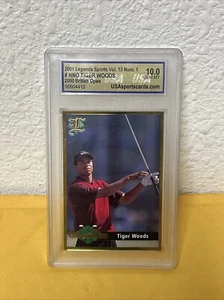 2001 Tiger Woods Legends Sports Vol. 13 Num. 1 2000 British Open GEM MINT 10 - Bild 1 von 4