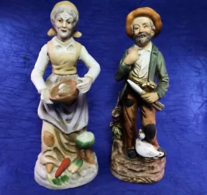 Figurine vintage coppia agricola - Foto 1 di 4