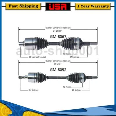 Junta de eje CV TrakMotive lado conductor delantero pasajero para Buick Electra 1988 Foto 1 de 3