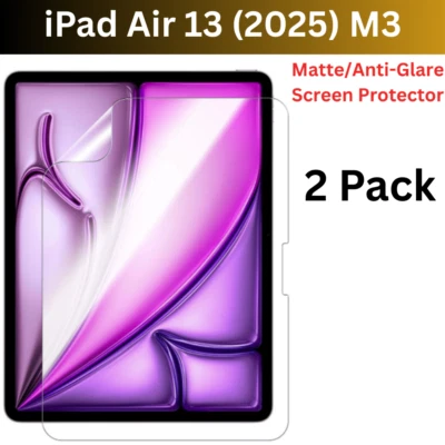 2 X Matte/Anti-Glare Screen Protector For iPad Air 13 (2025) iPad Air 13-inch M3