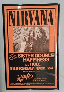 Nirvana Iguanas Concert Club, Poster Concerto 11 X 17 Incorniciato - Foto 1 di 2