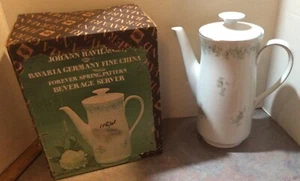 Johann Haviland Bavaria Germany Porcelain Coffee/Tea Pot Forever Spring 10" - Picture 1 of 10