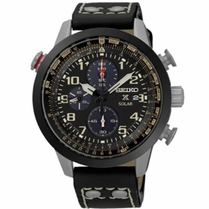 SEIKO ProspeX SSC423P1 Solar Watch Leather Pilot Chronograph V176 FlightMaster - Picture 1 of 1