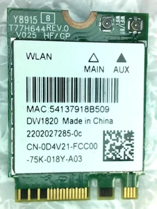 Dell Inspiron 5675 Original WLAN Bluetooth Wireless Karte 0D4V2 - Bild 1 von 2