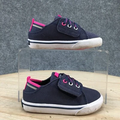 Zapatos Sperry Bebé 6.5 M HY Port Jr Informales Tenis Bajos Azul Marino Tela Con Cordones Foto 1 de 4