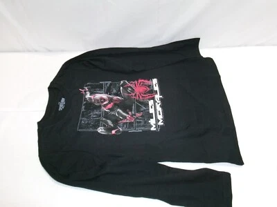 K853 Spider Man Miles Morales Camiseta Manga Larga Negra Niños Talla Mediana Foto 1 de 4