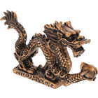 Gold Dragon Figurine Resin Statue Home Decor Adornment