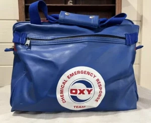 Vintage OXY Petroleum Oil Chemical Emergency Response Team Bag Duffle Paul Pryor - Picture 1 of 12