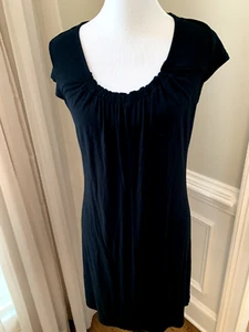 Gillian Omalley Pequeño S Camisón Negro Vestido Modal Mezcla Tejido - Imagen 1 de 7