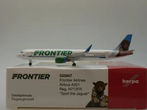 Herpa Wings Airbus A321 Frontier Airlines "Spot the Jaguar" - 535847 - 1:500 - Picture 1 of 4