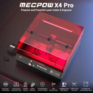 Mecpow X4 Pro 22W FDA Clase 1 máquina de grabado láser compatible con LightBurn - Imagen 1 de 21