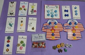 Lotto misto bottoni rari JHB International La Mode & More novità dipinti a mano - Foto 1 di 8