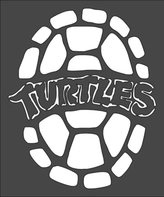 Plantilla de plástico transparente 8"x10" - TMNT Shell Turtle (SA315)***** Foto 1 de 2
