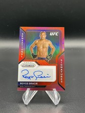 2021 UFC Panini Prizm Royce Gracie Red Auto 33/49 Sensational Signatures #SS-RGC