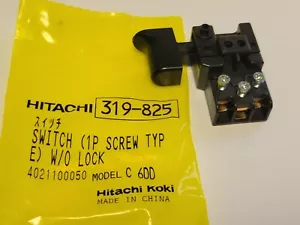 Hitachi 319825 New OEM Switch For Hitachi Tool Models, Part # 319-825 - NOS - Picture 1 of 5