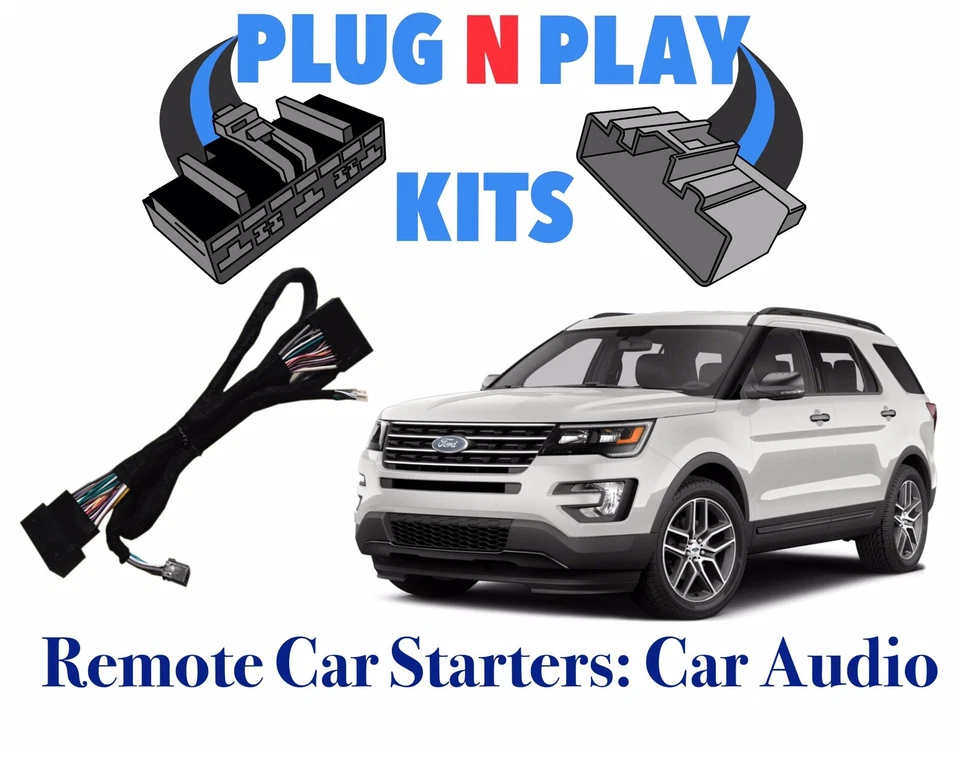 2016-2019 FORD EXPLORER БЕЗ РУПОРА ГУДОК С ВИЛКОЙ ПАРКОВОЧНОГО ФОНАРЯ ПУЛЬТ ДИСТАНЦИОННОГО ЗАПУСКА PLUG & PLAY - Изображение 1 из 1