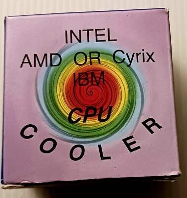 PN:MJ521012 Socket 5/7 CPU Cooler Fan  for Intel, AMD,  Cyrix or IBM(50x50x10mm) - Image 1 of 4