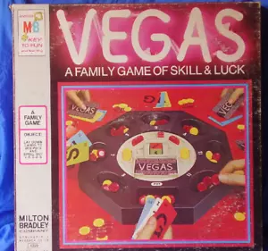 Vintage Milton Bradley VEGAS 'A Family Game Of Skill & Luck' 1973 FREE SHIP - Picture 1 of 3