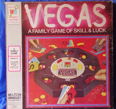 Vintage Milton Bradley VEGAS 'A Family Game Of Skill & Luck' 1973 FREE SHIP - Image 1 of 3