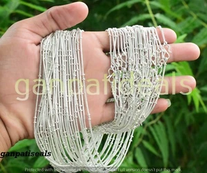 Upto 500pcs Necklace Chains Wholesale Lot 925 Sterling Silver Plated Chains - Picture 1 of 7