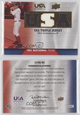 2009 USA Baseball Box Set Triple Jersey 18U National Team Nick Castellanos
