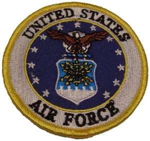 AIR FORCE 3" ROUND PATCH - COLOR - VETERAN OWN BUSINESS - Bild 1 von 1