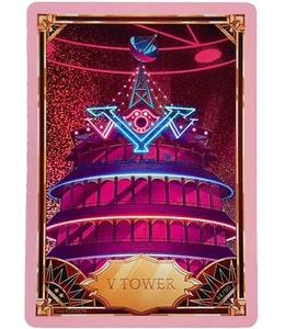 Hazbin Hotel Trading Card - V Tower 44/50 PINK FOIL - 2nd Edition - Bild 1 von 1