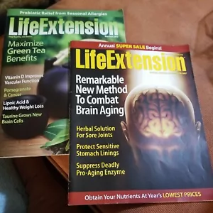 Lot Of 2 LIFE EXTENSION Magazines - Picture 1 of 5