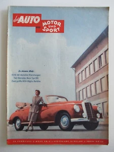 Das Auto Motor und Sport Heft Nr. 11 Mai 1952 Turiner Salon 1952 - Picture 1 of 8