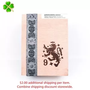 Liga Privada Corona Doble Nº 9 cajas de cigarros de madera vacías de 8" x 6" x 4" - Imagen 1 de 12