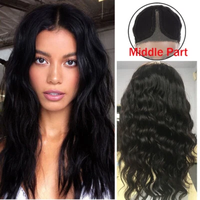 Peluca frontal de encaje en T Peluca de cabello rizado Pelucas de cabello humano virgen Peluca brasileña Onda corporal Foto 1 de 4