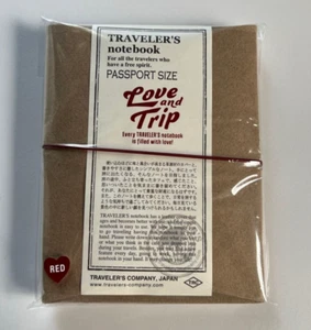 Traveler's Company Love and Trip Traveler's NoteBook Limited Red Passport Size - Picture 1 of 2