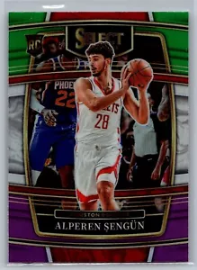 2021-22 Panini Select Concourse Alperen Sengun #19 Green White Purple Prizm RC - Picture 1 of 2