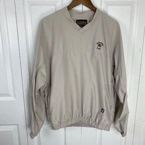 Vintage FOOTJOY M Golf V-Neck Pullover Windbreaker Zip Pockets FJ Columbia 1898 - Picture 1 of 9