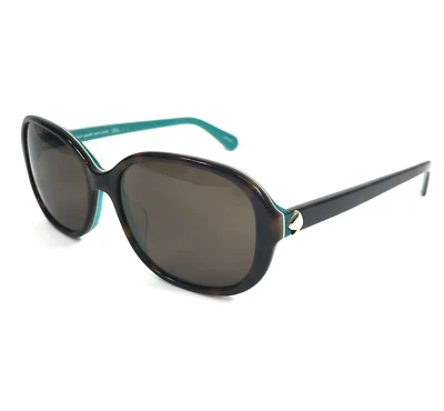 Óculos de sol Kate Spade IZABELLA/G/S FZLSP verde tartaruga quadrado com lentes marrons - Imagem 1 de 4