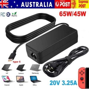 65W USB-C Laptop Charger Power AC Adapter For Acer Chromebook HP Lenovo Google - Picture 1 of 17