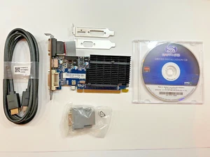 Sapphire Radeon HD5450 512M DDR3 PCI-E HDMI\DVI-D\VGA Cable & other items incl  - Picture 1 of 12