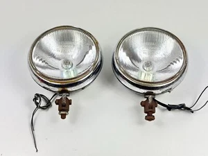 Vintage Wipac Spotlights Pair – Prop, Upcycle, Man Cave, Classic Car Lamps - Picture 1 of 20