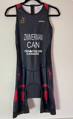 Nuevo Trisuit 2XU Para Mujer Perform Cremallera Trasera Mediano - Hecho a Medida Zimmerman Canadá Foto 1 de 3